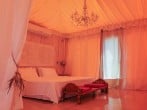 Bed and chandelier Bed and chandelier
